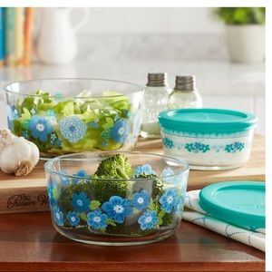 New Pioneer Woman Dazzling Dahlias 6 Pc Containers